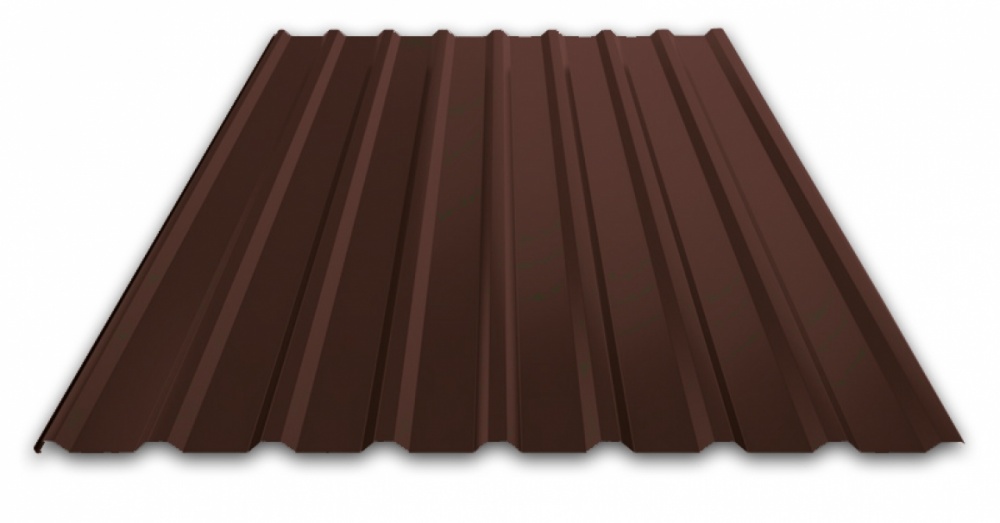 Профнастил С18 (2.0x1,05) шоколад 0.5мм